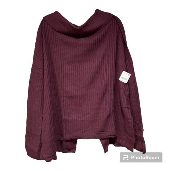 Free people Date night juicy long sleeve thermal top red - Picture 2 of 5